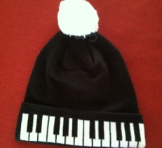 Pom Pom Keyboard Winter Hat